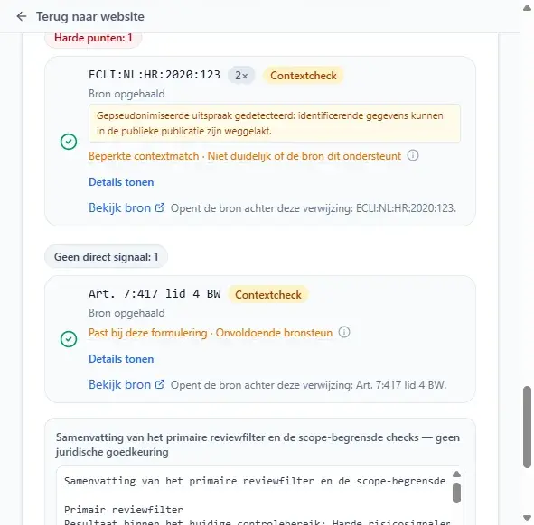 Stap 2 - Verwijzingen detecteren